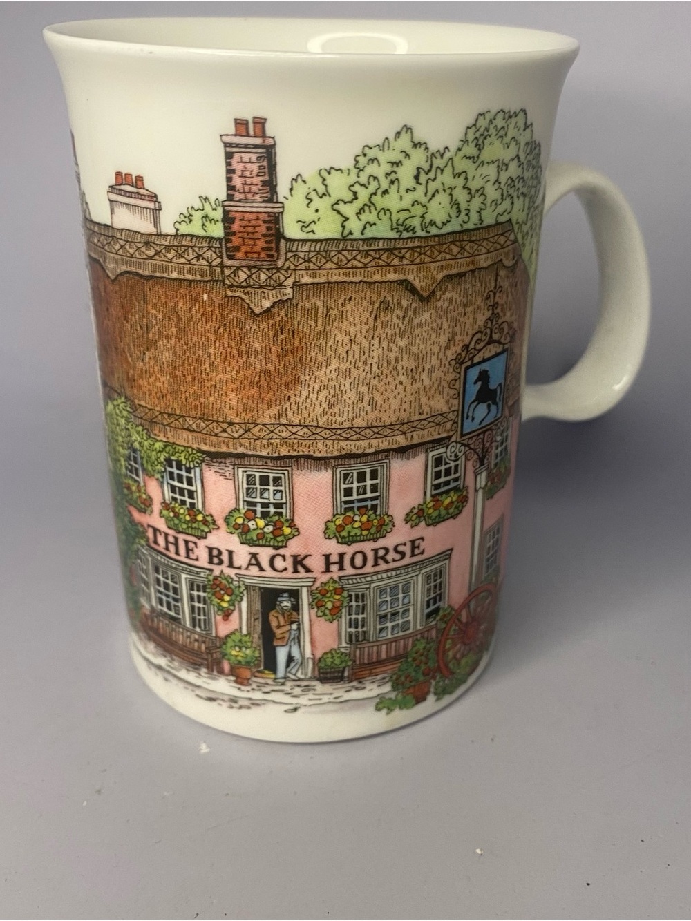 Dunoon Ceramics Fine Bone China Cottages by Sue Scullard Coffee Tea Mug England